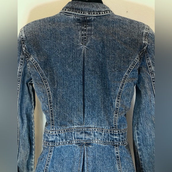Vintage Y2K DKNY Jeans Blue Denim Jean Blazer Jacket Size S - Picture 7 of 8